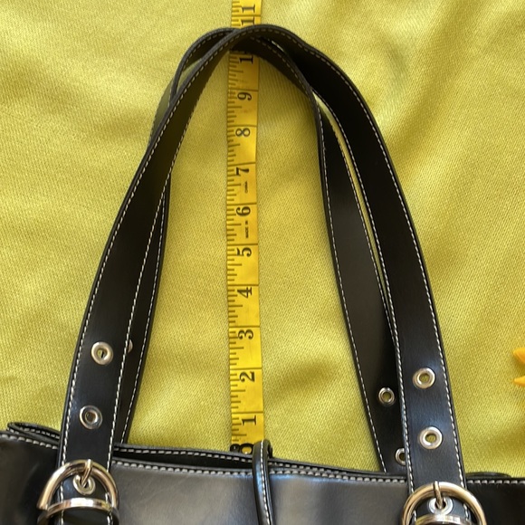 🌺 FREDERIC PARIS; Beautiful Black Leather Medium-Sized Handbag in GREAT Shape!! - Picture 16 of 16
